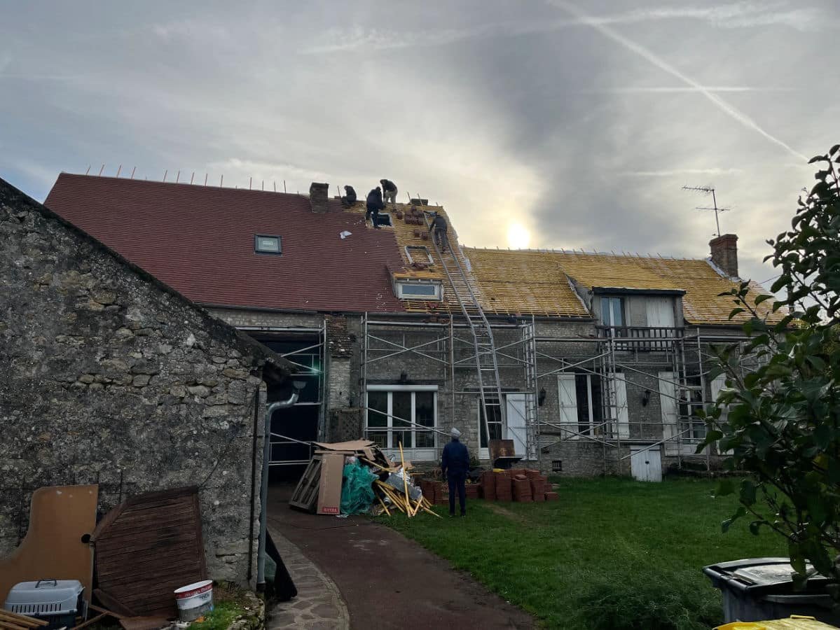 bg renovation toiture couverture tuile palte dans le loiret brandon robert couvreur 45